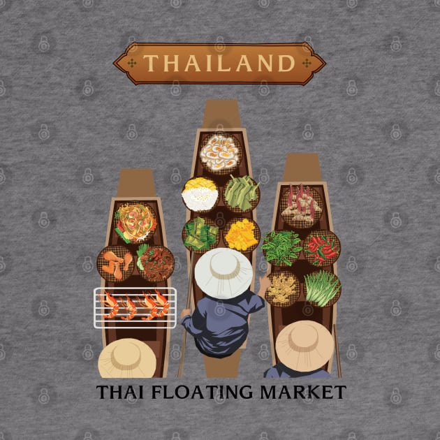 Thai Floating Market by KewaleeTee